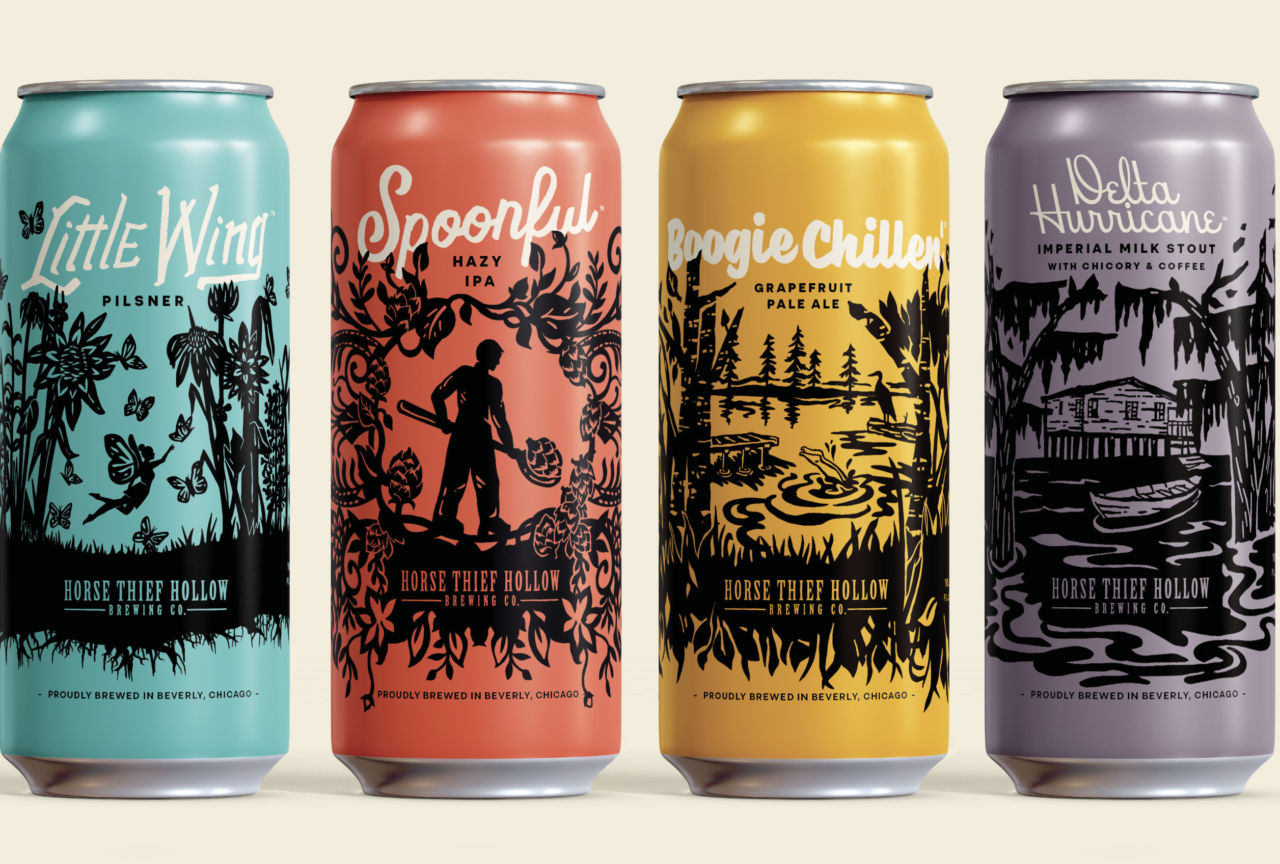 Beer cans with custom labels