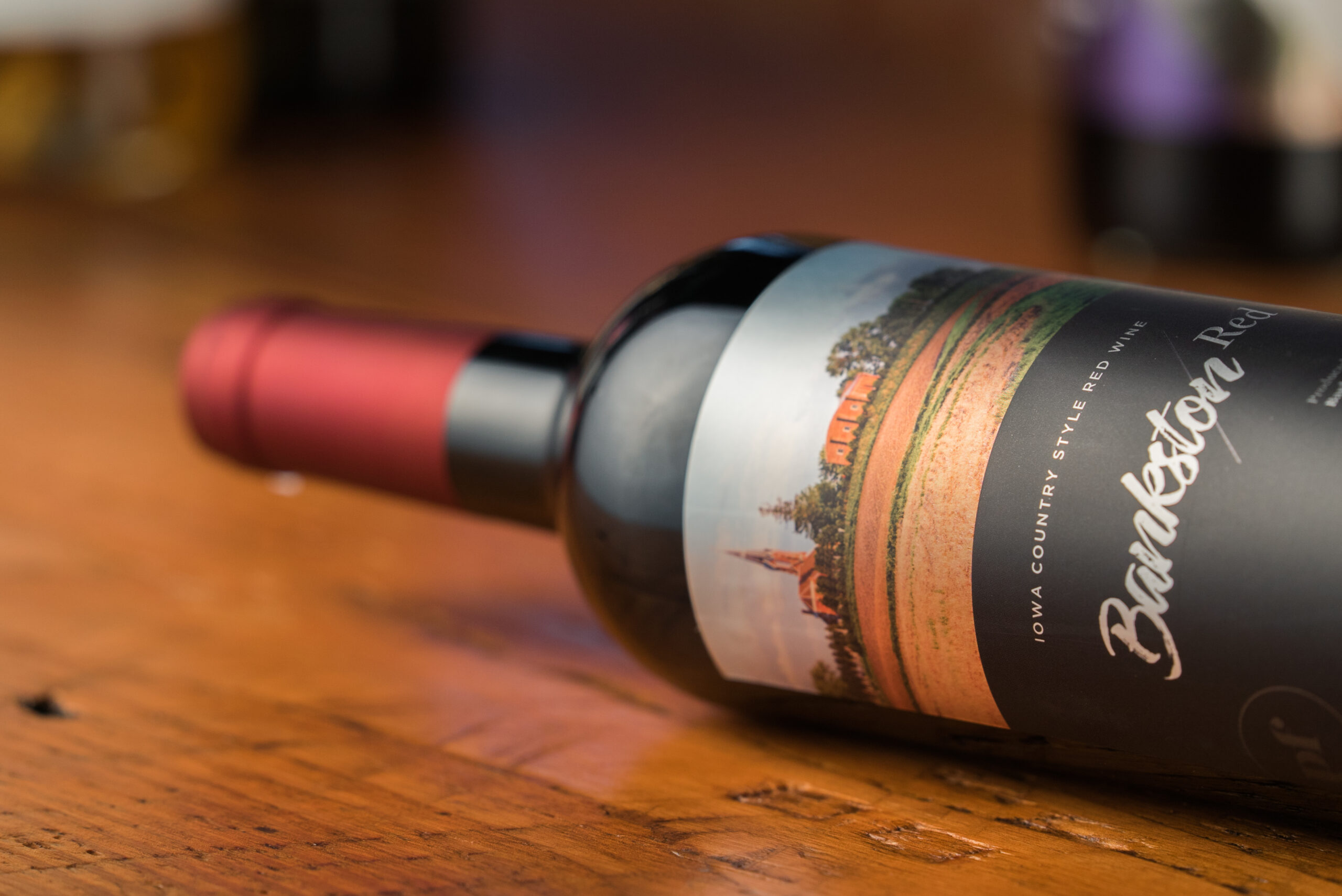 Image of a digitally-printed wine label for Park Farm.