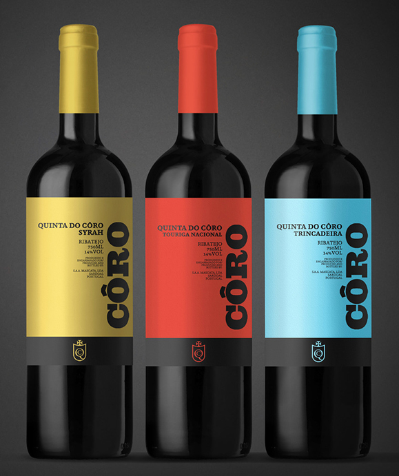 Bold Color Wine Label
