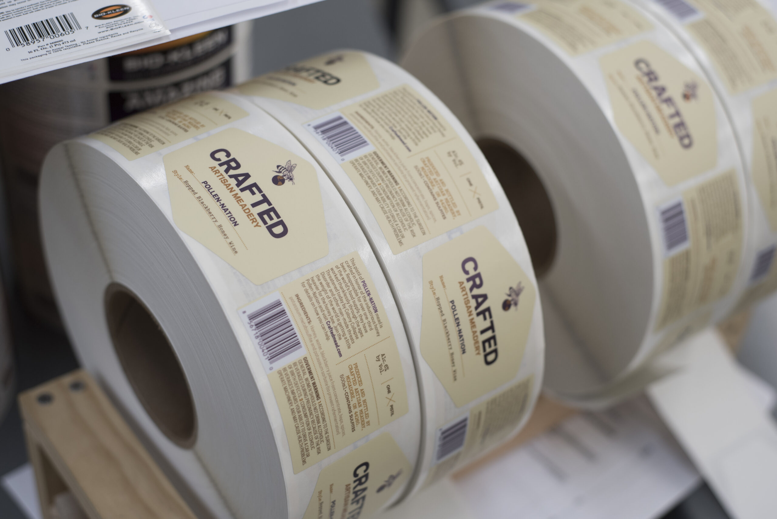 Bottle clearance label printer