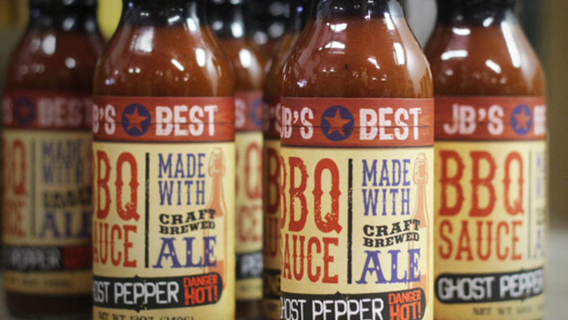 Custom BBQ Sauce Labels Blue Label Packaging