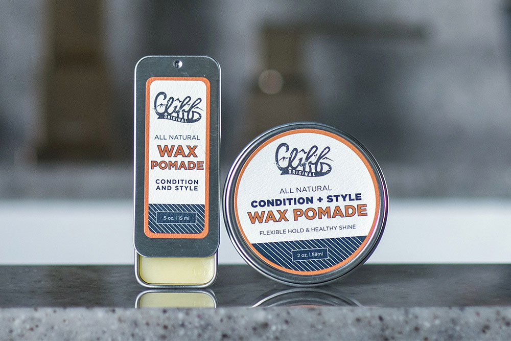 Wax pomade labels.