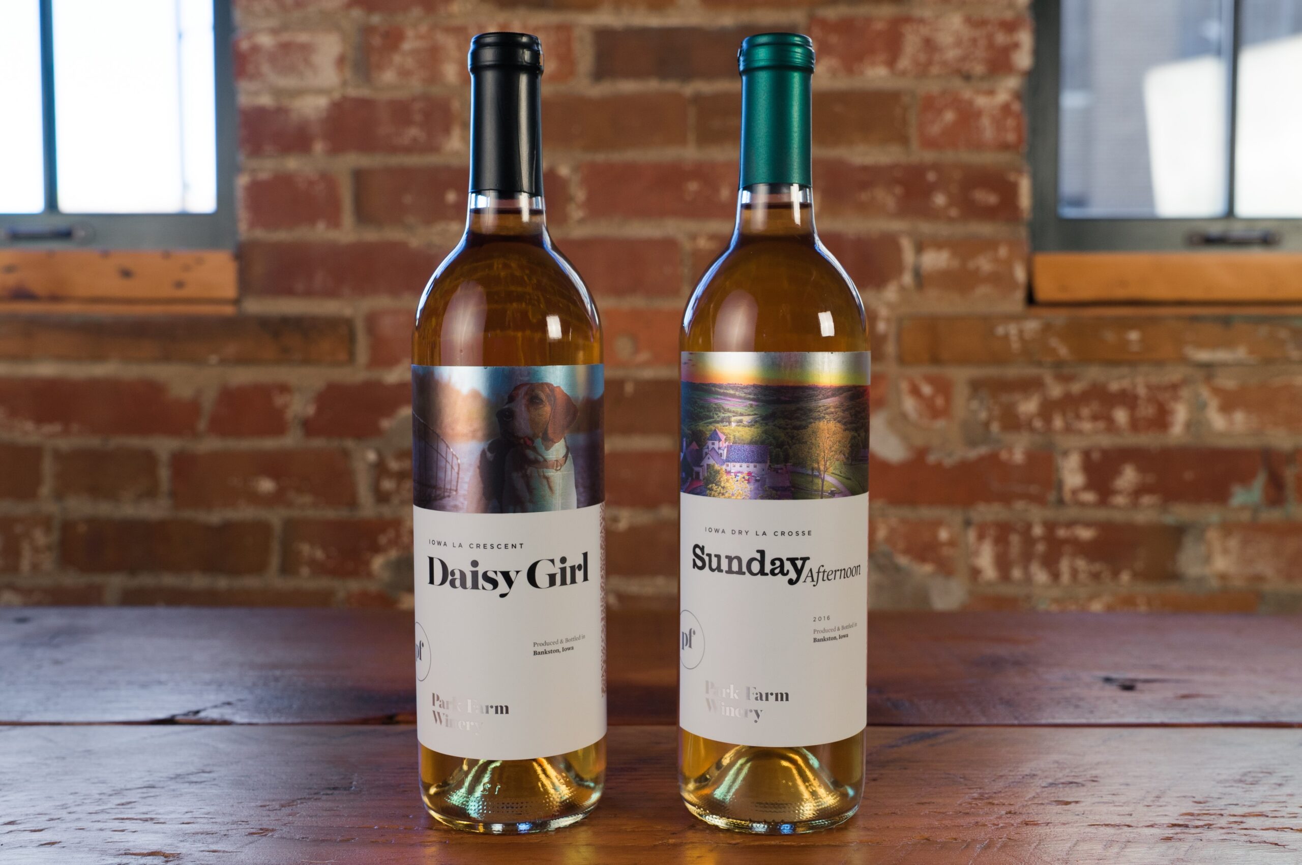 A modernized wine label from a digital printing company.