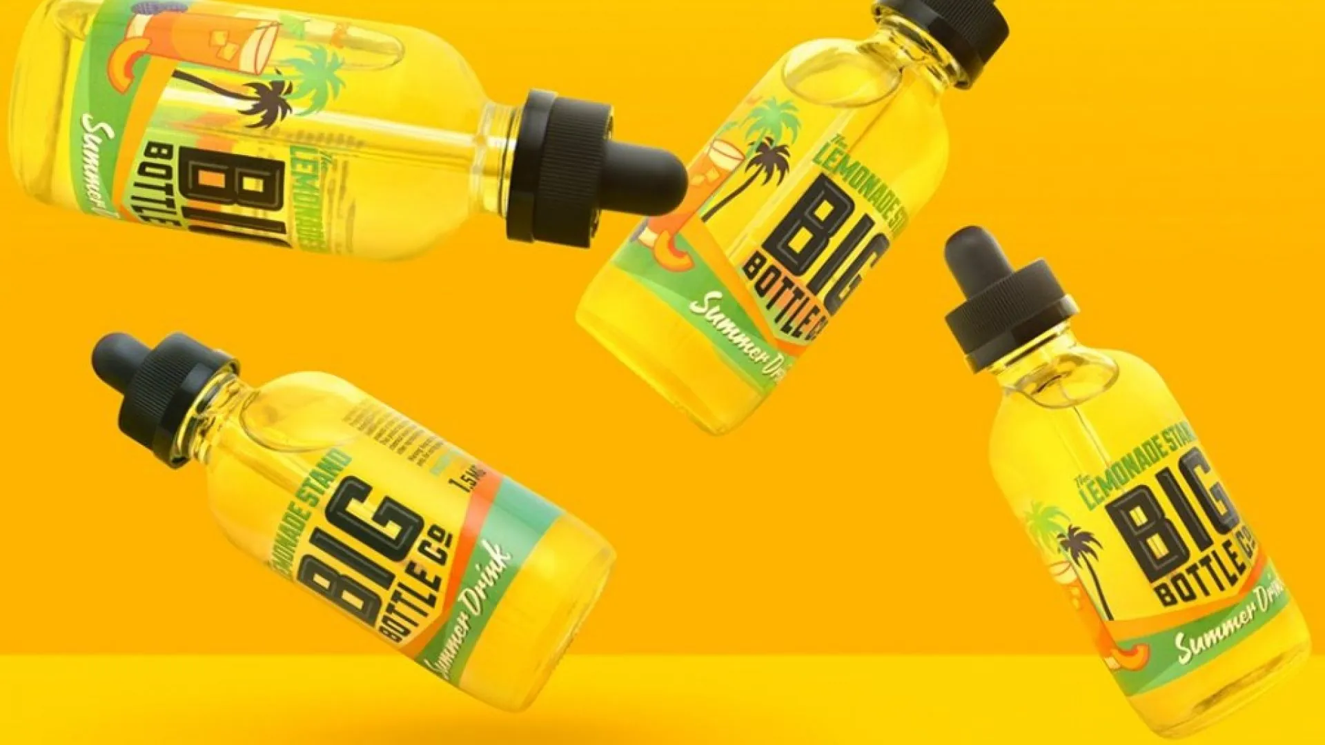 E-Juice bottles with custom clear labels