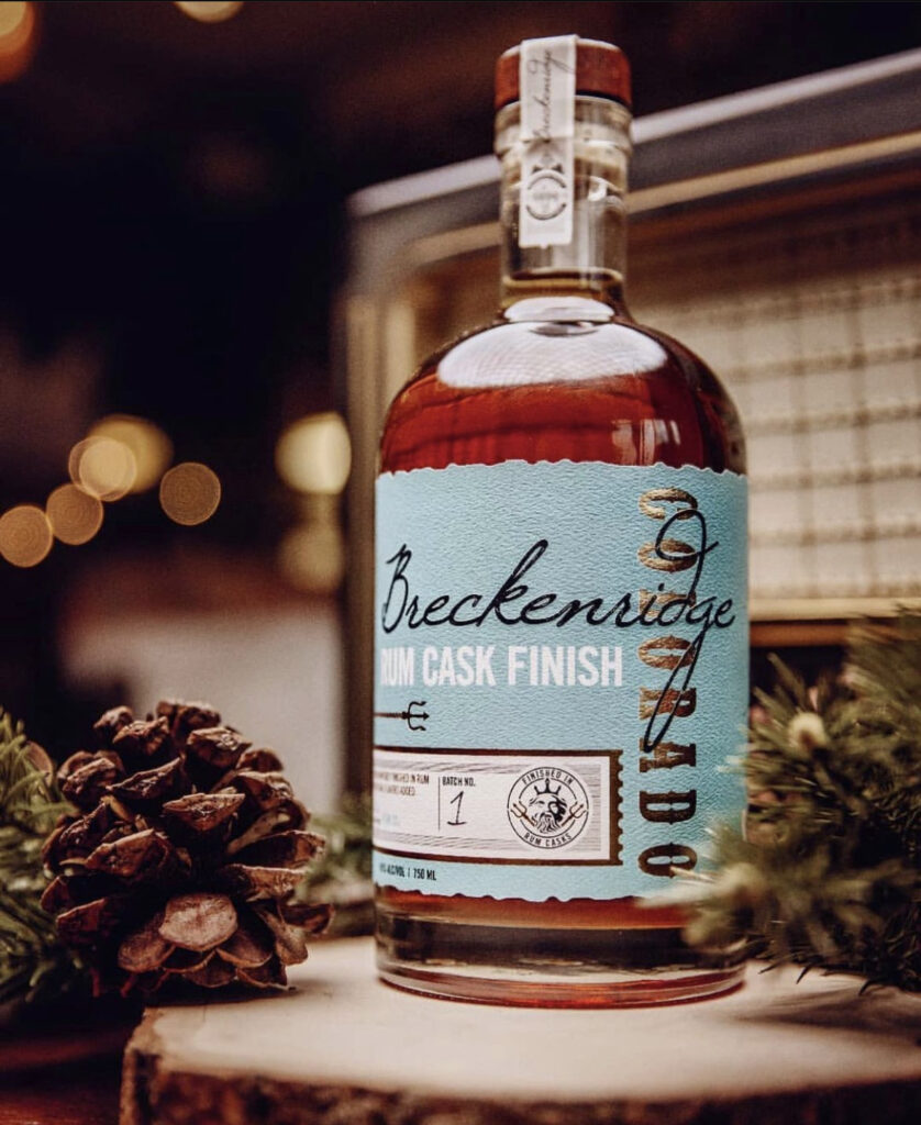 Rum bottle with custom label