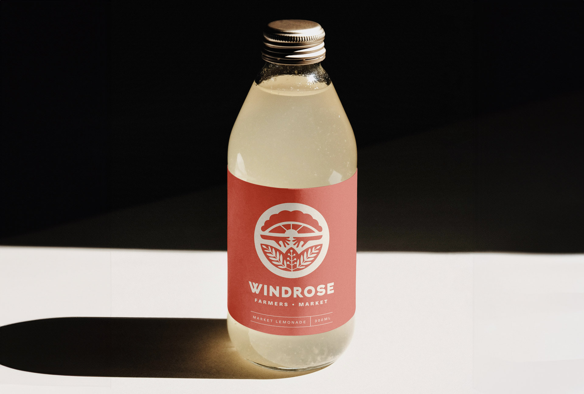 BOPP label on a beverage bottle