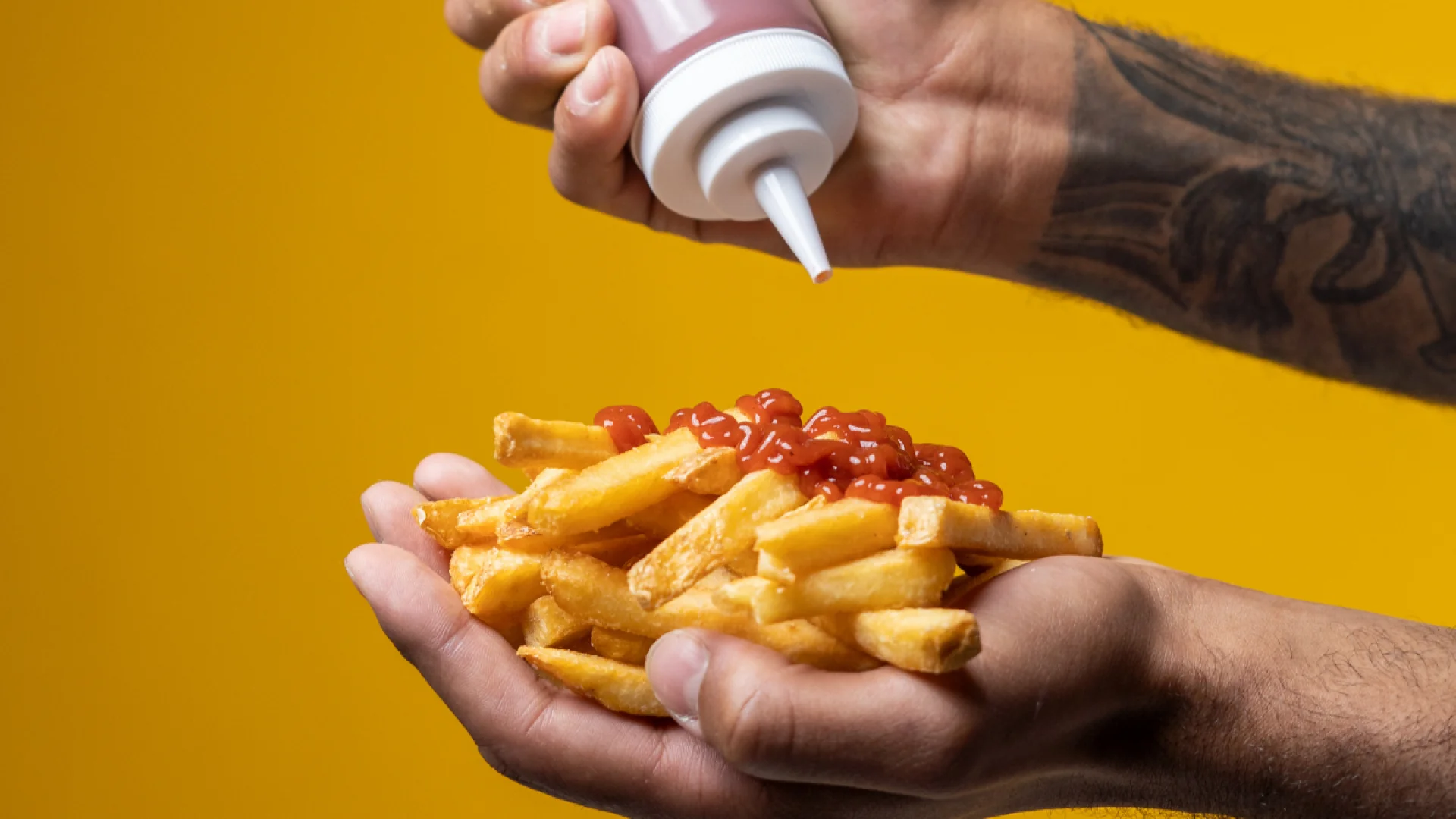 Ketchup on fries