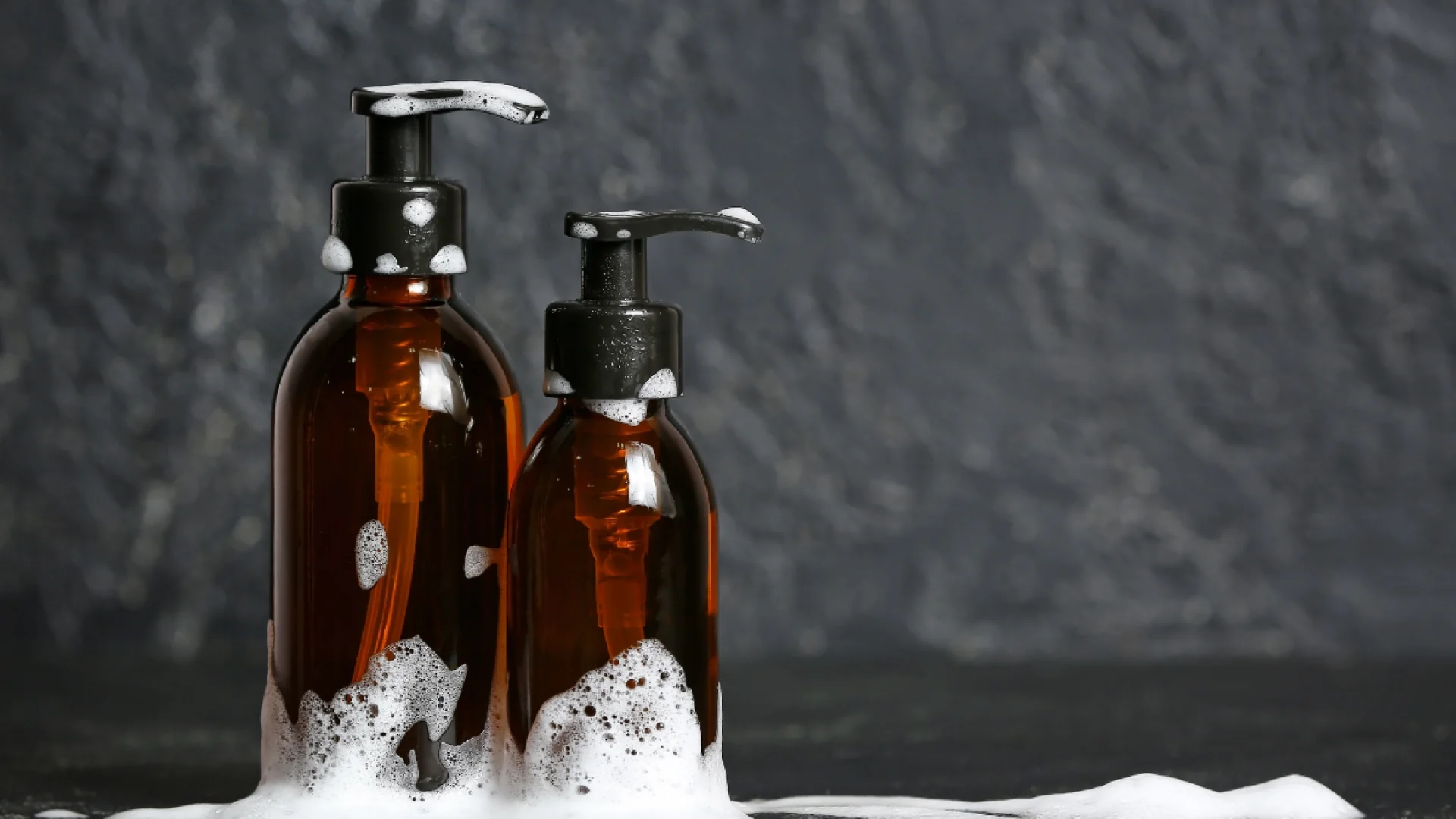 Shampoo bottles