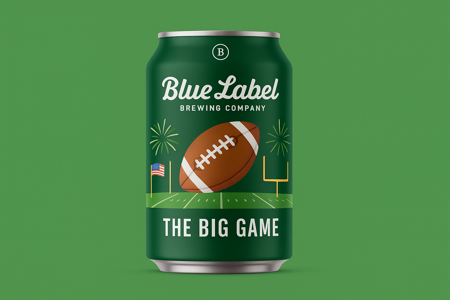 Super Bowl beer label