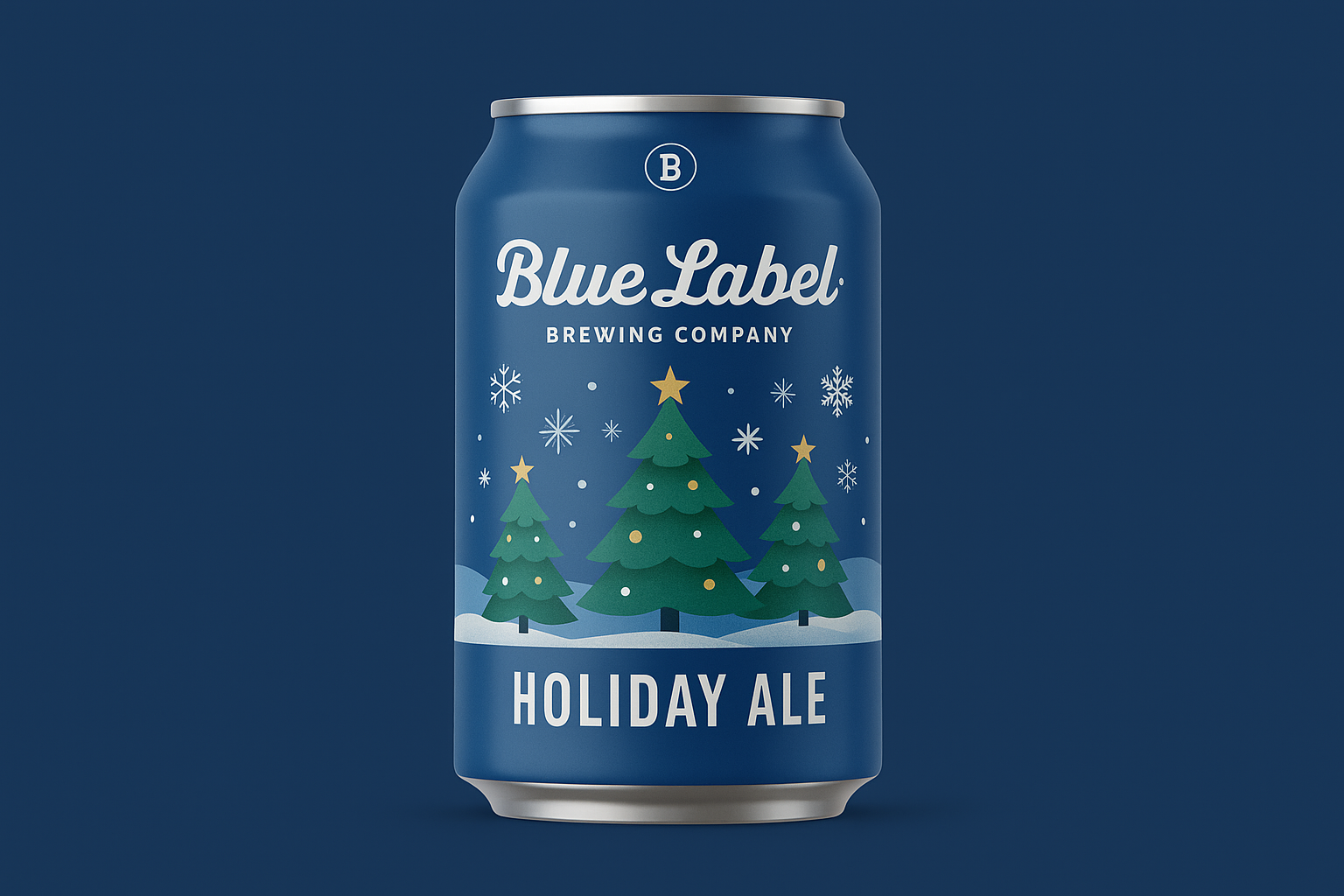 Holiday ale beer label