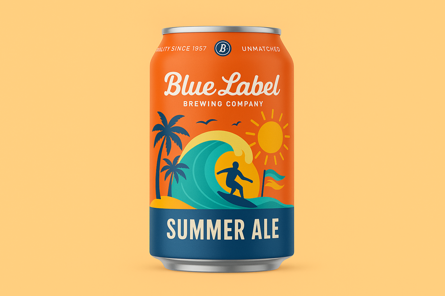 Summer ale beer label