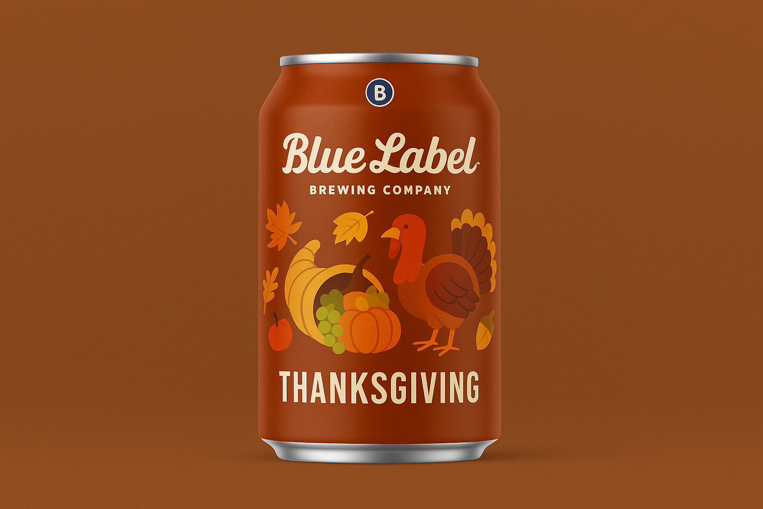 Thanksgiving beer label