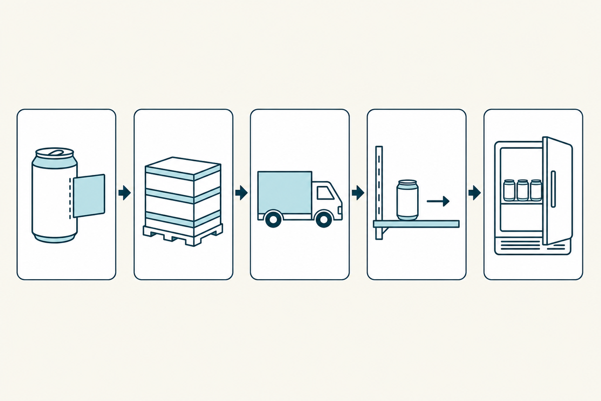 Illustration of the environments beverages exist in