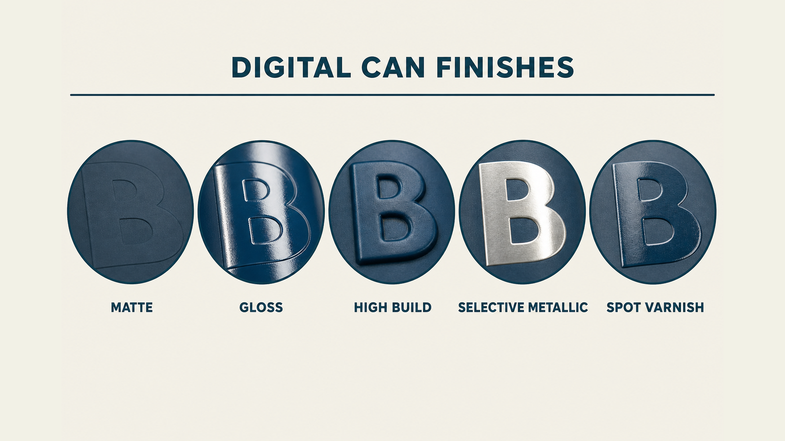 Printed can finishes