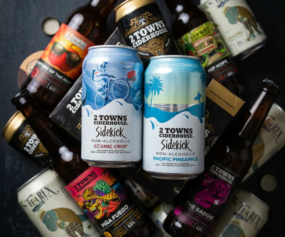 Beer can labels