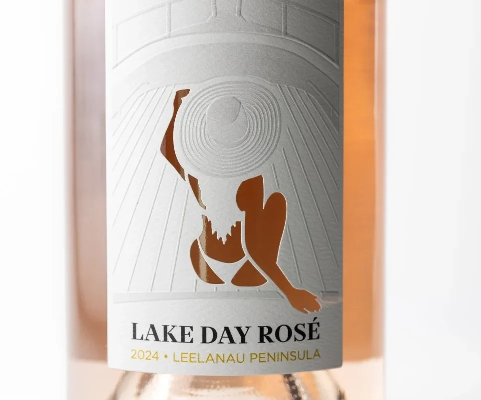 Embossed and Die Cut Wine Bottle Labels